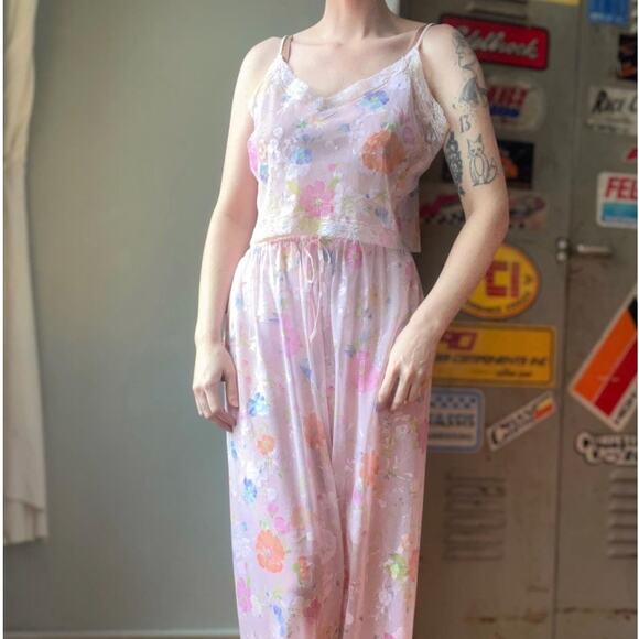 Vintage 90s Victoria’s Secret Sheer Floral Lounge SetFeminine Angel EraL/M